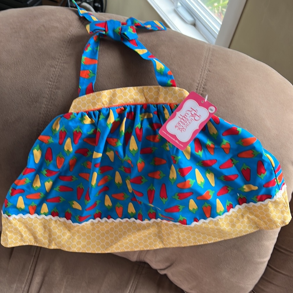 Ricrac & Ruffles Girl’s Halter and Ruffle Shorts - Picture 2 of 6